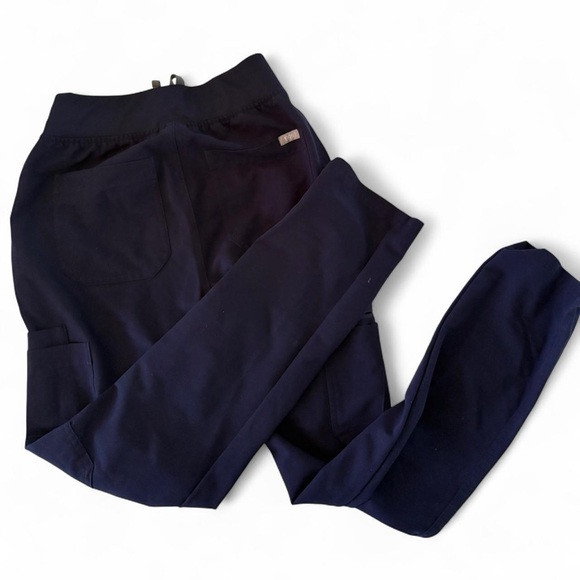 Figs Women's Navy Straight Leg Yola Pants - Picture 2 of 8